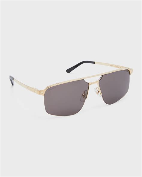 gucci square metal sunglasses|gucci square sunglasses men's.